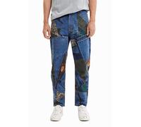 Desigual Velez 5005 Denim Raw Jeans, Blu, 42 Uomo