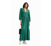 Desigual Vest_Alma Dress, Verde, L Donna