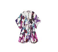 Desigual Vest_ANGUSTIAS Copricostume da Bagno, White, XS da Donna