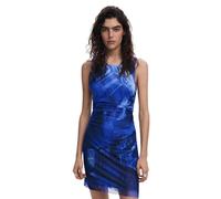 Desigual Vest_Bratislava Vestito Casual, Blu, M Donna