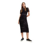 Desigual Vest_candem 2000 Black Abito Casual, Nero, XS Donna