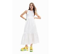 Desigual Vest_Lourdes 1000 Dress, Bianco, L Donna