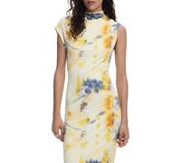 Desigual Vest_Niza Vestito Casual, Giallo, L Donna