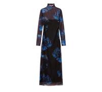 Desigual Abito da Donna a Maniche Lunghe NAN, Blu