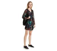 Desigual Vest_Panettiere Stree Vestito Casual, Verde, XS Donna