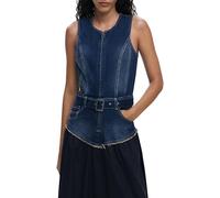 Desigual Vest_Poplin, 5053 Denim Medium Wash, XL