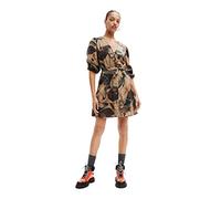 Desigual Vest_Rosa, 6007 Beige Safari Abito Casual, Marrone, XS Donna