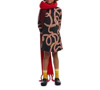 Desigual Vest_Terry Dress, Nero, 12 Anni Bambine e Ragazze