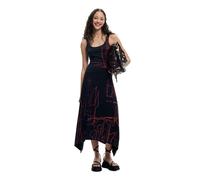 Desigual - Vestito asimmetrico senza maniche nero XS