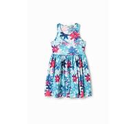 Desigual Vestito da Bambina, Blu, 8 Anni