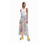 Desigual Vestito da Donna, Bianco, L