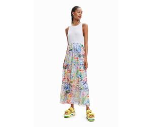 Desigual Vestito da Donna, Bianco, XXL