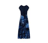Desigual Vestito da Donna, Blu, L