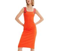 Desigual Vestito da Donna, Colore: Arancione., M