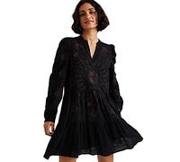 Desigual Vestito da Donna Hortensia Casual, Nero, S