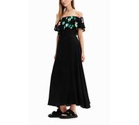 Desigual Vestito da Donna, Nero, L