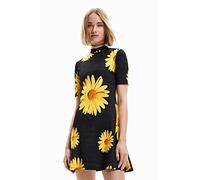 Desigual Vestito da Donna, Nero, S