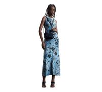 Desigual - Vestito midi floccato blu XS