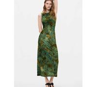 Desigual vestito midi floccato verde S