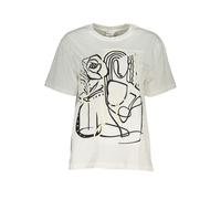 Desigual White Cotton Women T-Shirt - XS