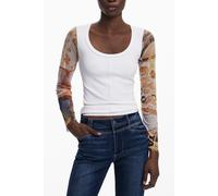 Desigual White Polyester Women Sweater - S