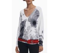 Desigual White Viscose Women Sweater - M