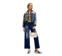 Desigual Woman Denim Trucker Jacket Giacca da Donna, Blu