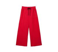 Desigual Woman Knit Long Trousers Pantaloni Casual, Colore: Rosso, L Donna