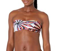 Desigual Woman Knit Swimwear Bandeau Set Bikini, Bianco, XS Donna