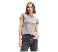 Desigual Woman Knit T-Shirt Short Sleeve, Nero, XS Donna