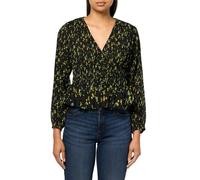 Desigual Woman Woven Blouse Long Sleeve, Nero, XL Donna