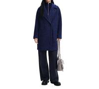 Desigual Woman Woven Overcoat Cappotto in Tessuto da Donna, Blu