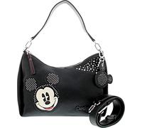 Desigual Women's Accessories - Borsa a mano in poliuretano, colore: Nero, Nero