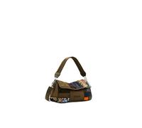 Desigual Accessori Borsa a Mano in Tessuto, Donna, Verde, One Size