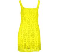 Desigual Yellow Polyester Women Sleeveless Dress - M