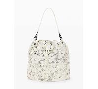 Desigual - Zaino medio bianco con scritte-Neutro One Size