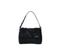 Desigual zaino medio con charm ricamati nero One Size