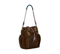 Desigual zaino per il tempo libero Neo Grunge Globe Nylon Backpack Brown marrone