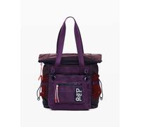 Desigual - Zaino Voyager grande multiposizione rosso e viola One Size