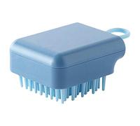 Desikixudy 1Pcs Silicone Shampoo Pettine Massaggio Spazzola Shampoo Spazzola Massaggio Cuoio Capelluto Massaggiatore Testa Blu