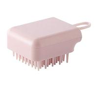 Desikixudy 1Pcs Silicone Shampoo Pettine Massaggio Spazzola Shampoo Spazzola Massaggio Cuoio Capelluto Massaggiatore Testa Rosa