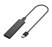 Desikixudy 2 in 1 Dual Protocol Type C Adattatore USB 3.1 SSD HDD M.2 NGFF SSD Enclosure per M2 Hard Drive Nero