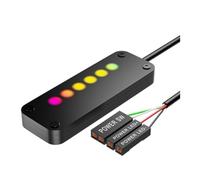 Desikixudy Controllo 'Alimentazione Del PC Controllo Scorrevole Touch Alimentazione Del PC Desktop Computer Alimentazione Esterna SW LED Alimentazione On/Off con Cavi da 2 M Facile da Util