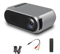 Desikixudy Mini Proiettore Casa Portatile LED Piccolo HD 1080P Proiettore Piccolo Cinema Casa Portatile Nero Spina UE