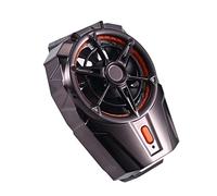 Desikixudy Mini Ventola di Raffreddamento Universale per Telefono Cellulare Radiatore Turbo Hurricane Gioco Raffreddamento del Dissipatore di Modello di Batteria, Placcato Nero