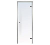 Desineo Trasparente per Hammam 60 x 190 cm di Sicurezza 8mm temperato Vetro Telaio in Alluminio