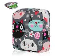 Desing Wish 1 Pezzi Porta Assorbenti da Borsa con Cerniera Ragazza Porta Assorbenti Trucchi Borsa Cosmetica Pochette Donna Beauty Case Trousse da Viaggio Bustina Portatutto Regali Compleanno Natale