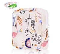 Desing Wish 1 Pezzi Porta Assorbenti da Borsa con Cerniera Ragazza Porta Assorbenti Trucchi Borsa Cosmetica Pochette Donna Beauty Case Trousse da Viaggio Bustina Portatutto Regali Compleanno Natale