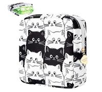 Desing Wish 1 Pezzi Porta Assorbenti da Borsa con Cerniera Ragazza Porta Assorbenti Trucchi Borsa Cosmetica Pochette Donna Beauty Case Trousse da Viaggio Bustina Portatutto Regali Compleanno Natale