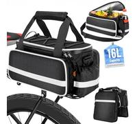 Desing Wish 16L Borsa Bici Posteriore Laterali 3 in 1 Borse per Bicicletta Posteriori impermeabile Borsa Portapacchi Cremagliera Bici Borsa Frigo Termica con Tracolla per Bici Elettrica MTB Accessori